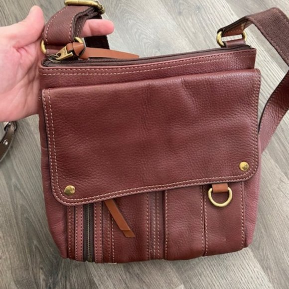 Fossil LEATHER crossbody bag - Picture 3 of 8